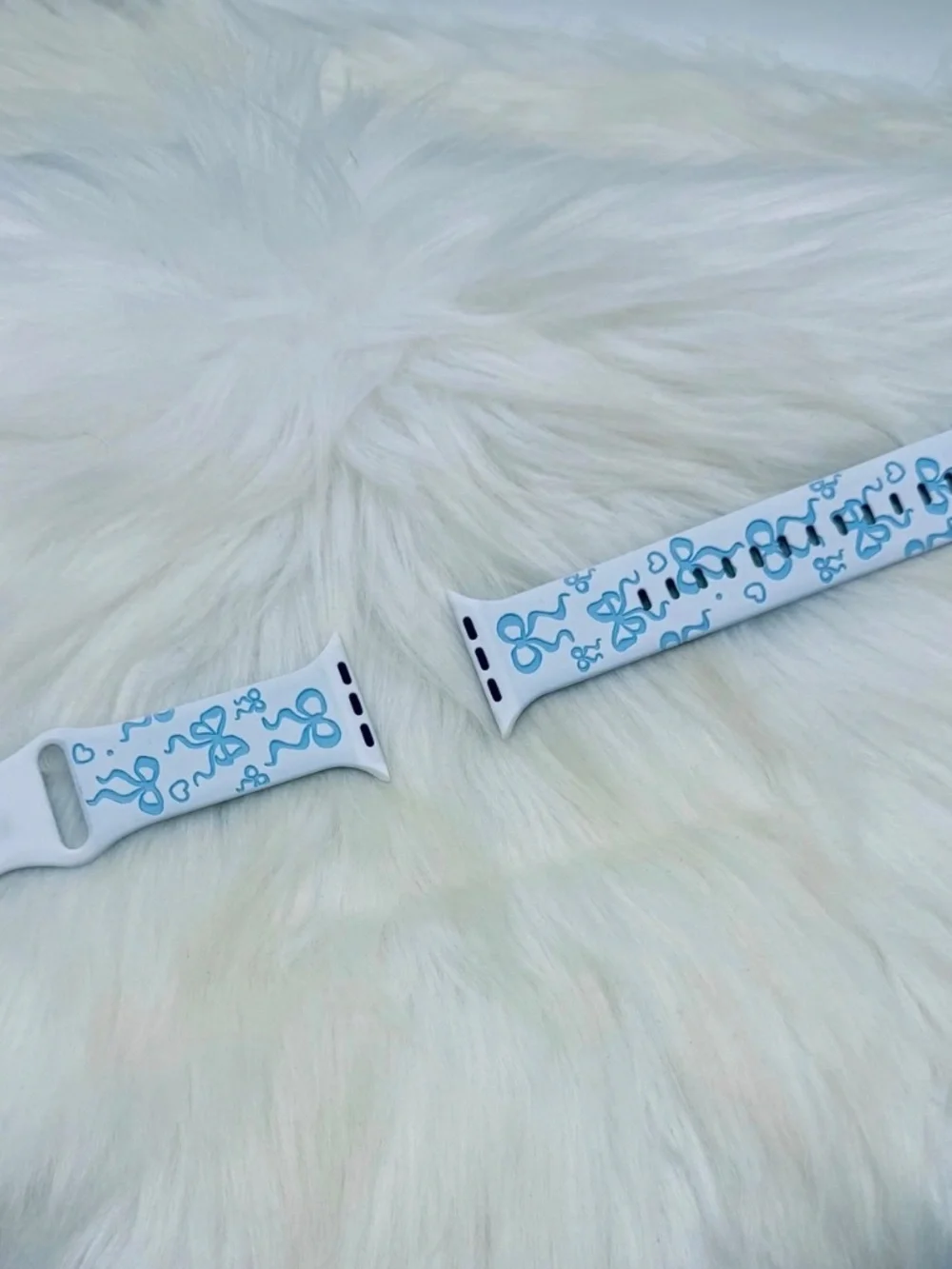 Berry Blue Bow Design Apple Watch Bands in 38mm 40mm 41mm